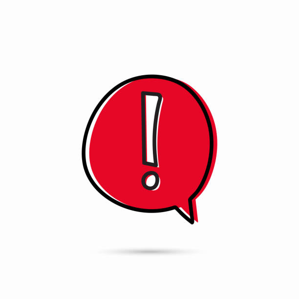 ÐеÑаÑÑ Exclamation mark icon. Attention sign icon. Hazard warning symbol. vector safe draw stock illustrations