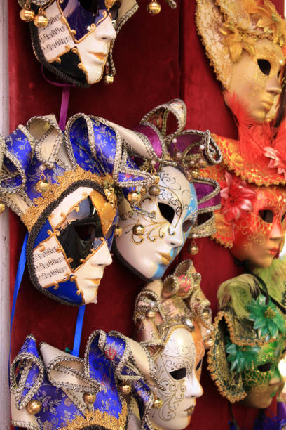 istock Venetian masks background in Venice Italy. 1080396748