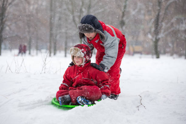 istock Adorable boy in winter clothes 1080399110