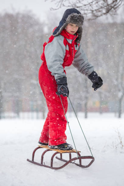 istock Adorable boy in winter clothes 1080399116