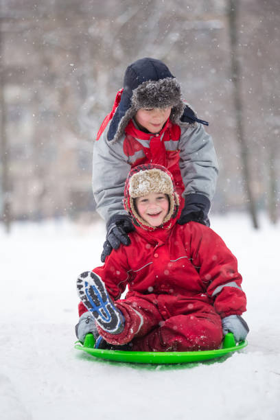 istock Adorable boy in winter clothes 1080399118