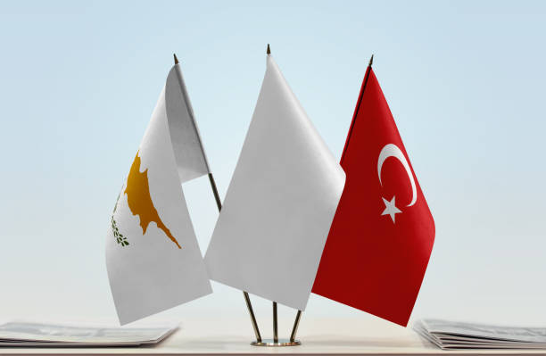 istock Flags of Cyprus and Turkey 1080400662