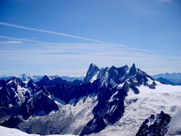 Photo of Mont Blanc mountain massif summer landscape