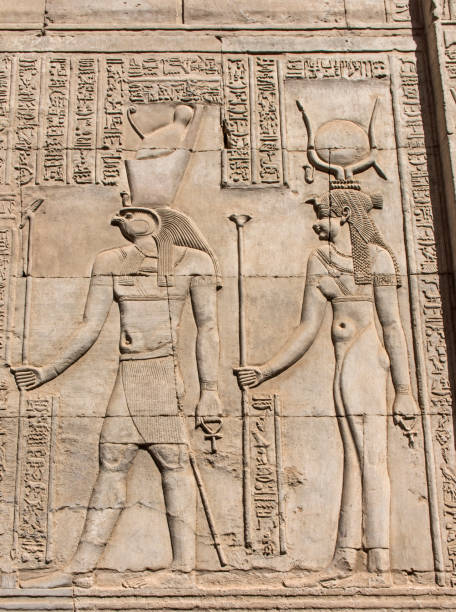 istock Hieroglyphic carvings on an ancient egyptian temple wall 1080410792