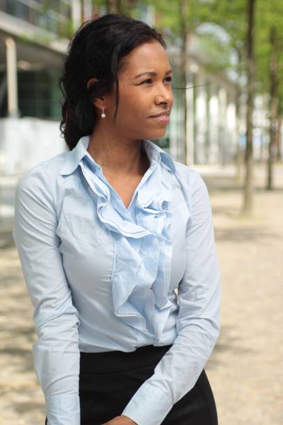 istock Beautiful mixed race woman outside 1080411284