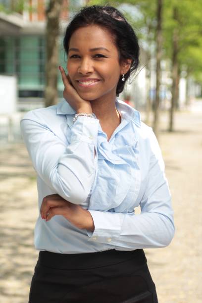 istock Beautiful mixed race woman outside 1080411300