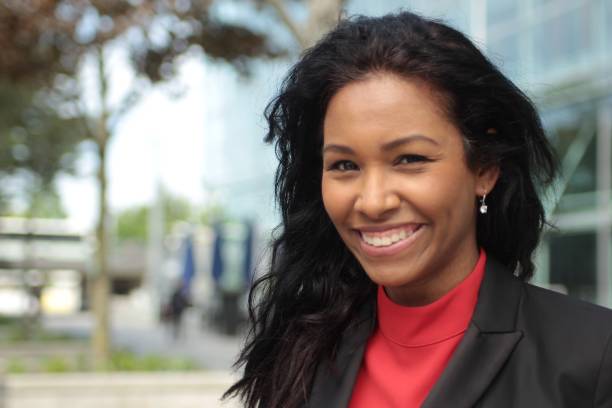 istock Beautiful mixed race woman outside 1080411444
