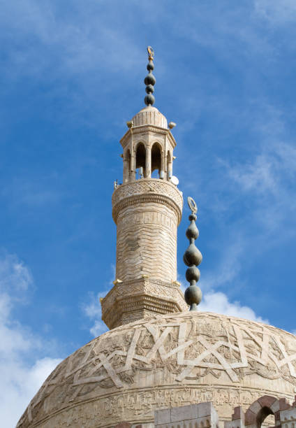istock Architectural elements of Mosque El Mustafa in Sharm El Sheikh. 1080414528