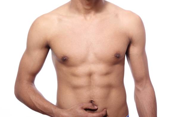 beautiful man body - abdomen abdominal muscle muscular build beautiful imagens e fotografias de stock