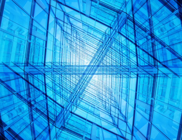 istock Abstract: Bright future, finance buildings seen from below 1080427630