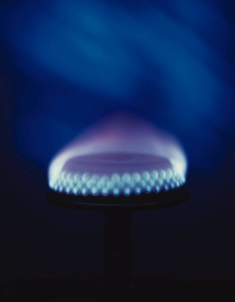 istock Shale gas stove as a blue fire 1080439730