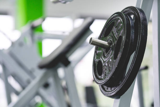 istock The weight plates in the gym 1080443448