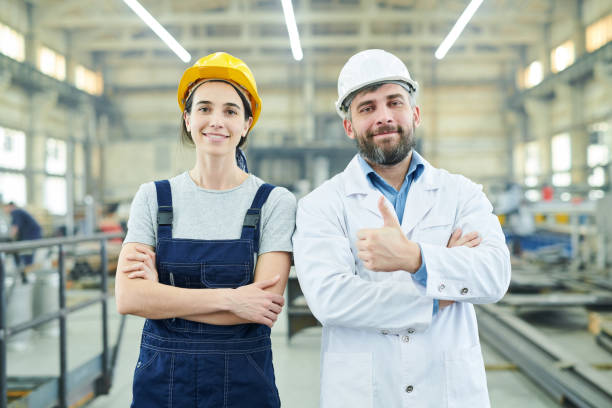 istock Happy Factory Employees 1080450256