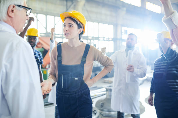 istock Female Worker Talking to Boss 1080450636