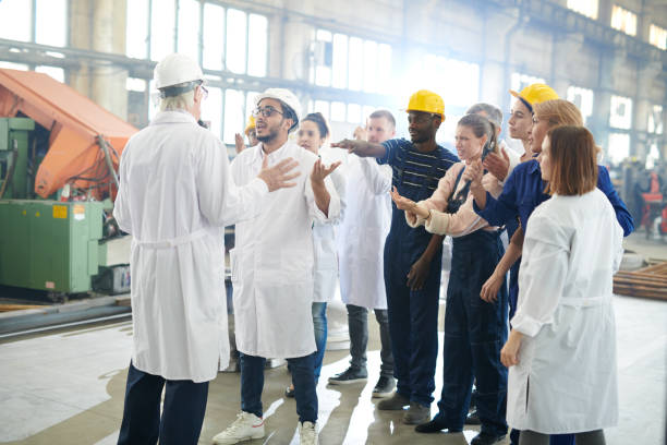 istock Group of Plant Workers on Strike 1080450824