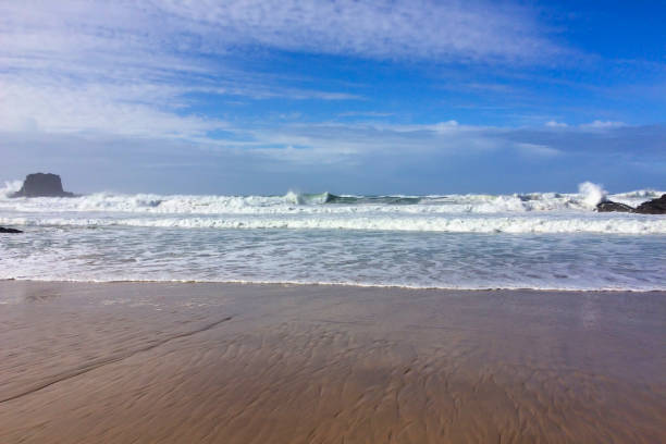 istock sea waves and rocks, sea surf 1080467094