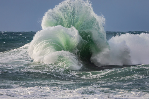 Tempest and big waves, Belle-Ile-en-Mer, Britanny, France
