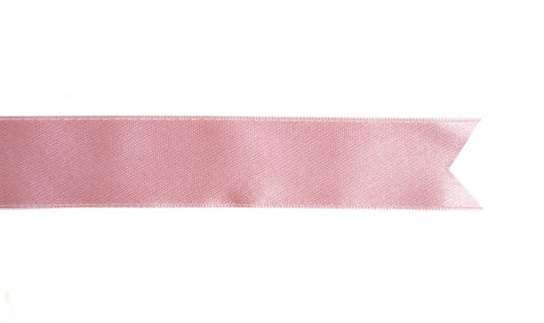 istock pink ribbon in roll on white background 1080477692