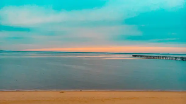 Photo of Hazed Sunset seen from New Jersey Union Beach