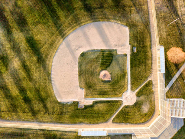 istock Aerial View of a Baseball Diamond 1080485444