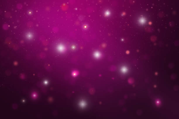 istock Purple Christmas Background with Stars 1080493542