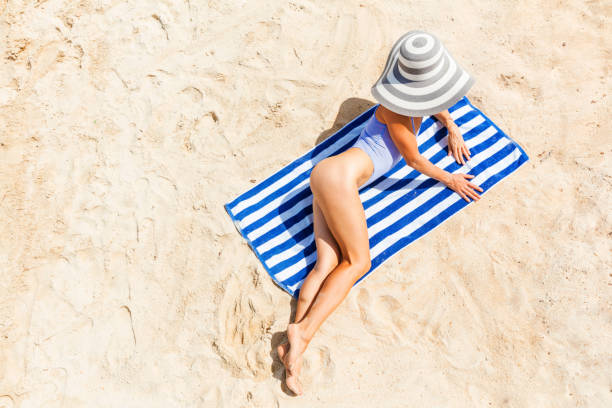 istock Woman at tropical beach 1080495016