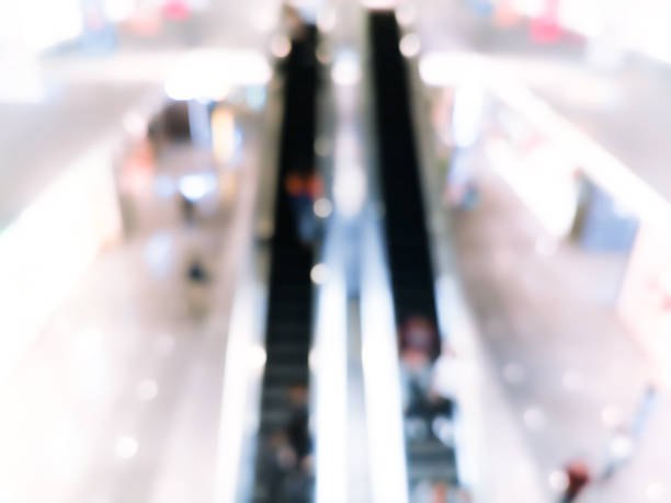 istock Abstract Shopping mall background with bokeh 1080500096
