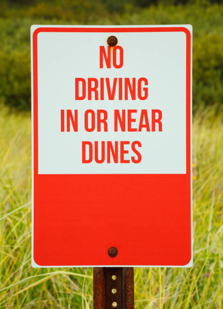 istock No Driving on Sand Dunes Sign 1080507448
