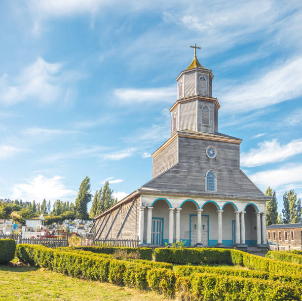 istock Nercon Church - Castro, Chiloe Island, Chile 1080518740