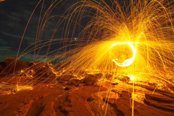 istock steel wool art firework on the beach 1080523242