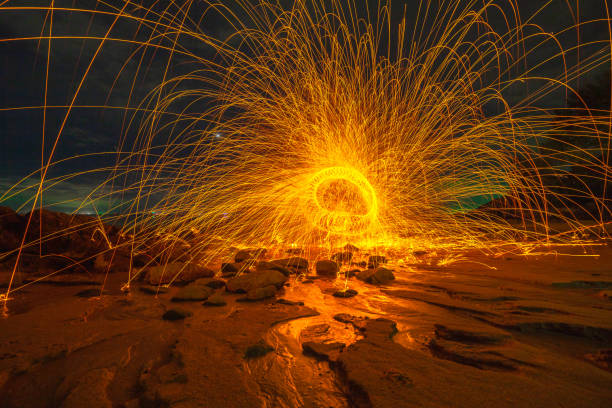 istock steel wool art firework on the beach 1080523248