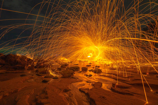 istock steel wool art firework on the beach 1080523252