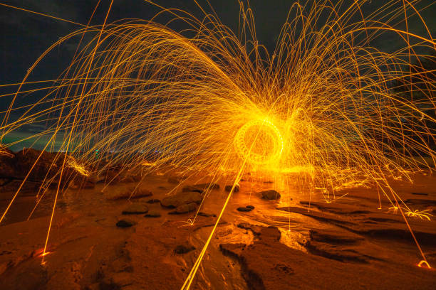 istock steel wool art firework on the beach 1080523310