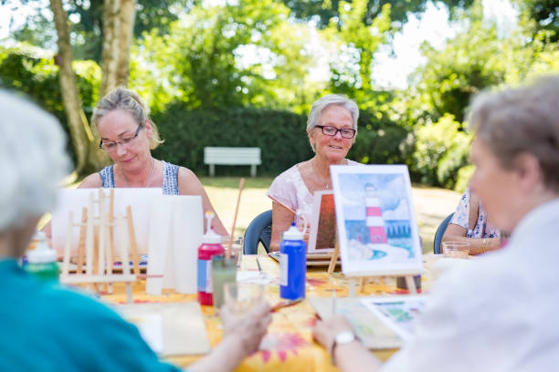 istock Outdoor art lesson in the park. 1080548762