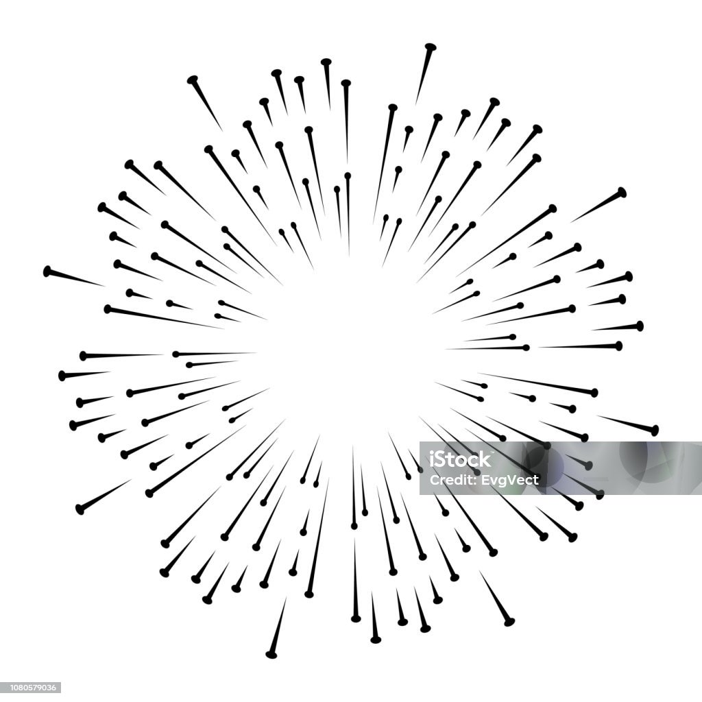 Hình Bóng Trừu Tượng Của Pháo Hoa Đường Nét Đèn Flash Phần Tử ...