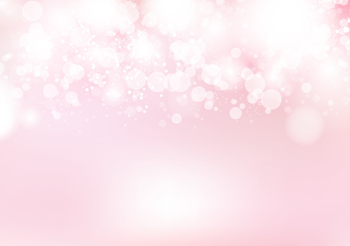 Bokeh soft pink decoration abstract background, celebration, holiday pastel luxury vector illustration