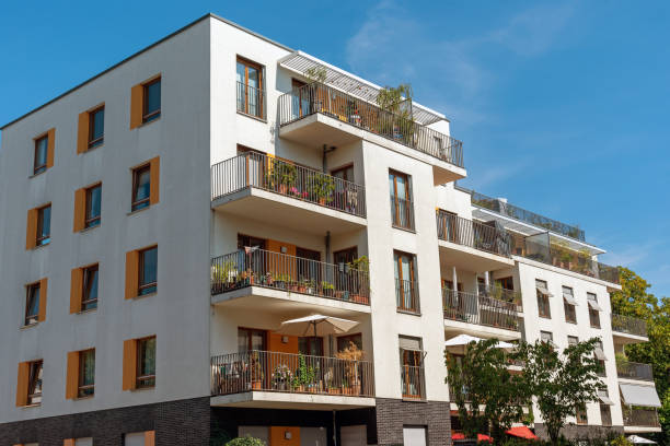 istock Modern multiple family house 1080597070