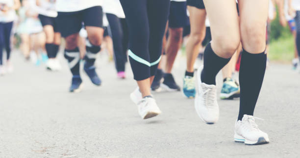 istock Motion blur of Marathon running 1080605212