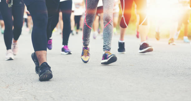 istock Motion blur of Marathon running 1080605218