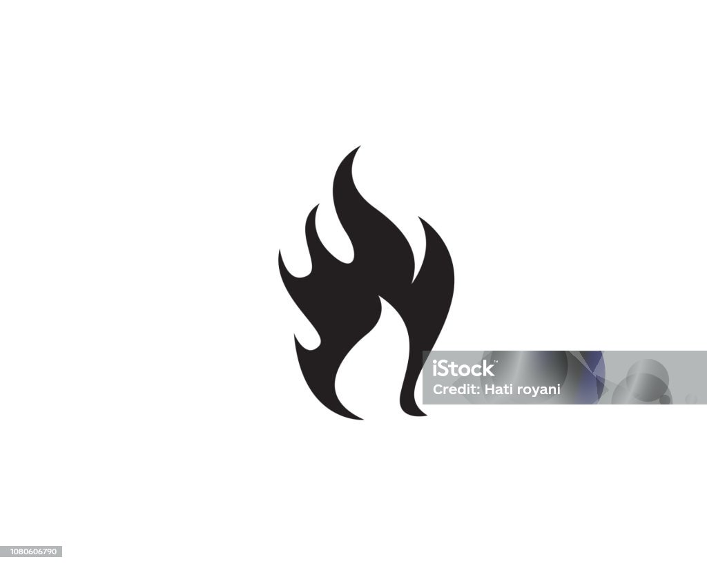 Fire Logo Template vector icon Oil, gas and energy logo concept Abstract stock vector