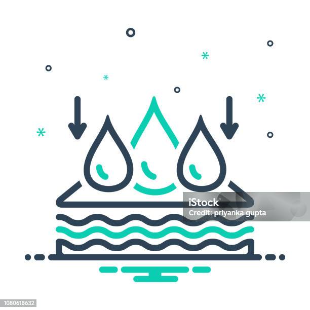 Absorben Absorbing Stock Illustration - Download Image Now - Concentration, Drop, Icon Symbol