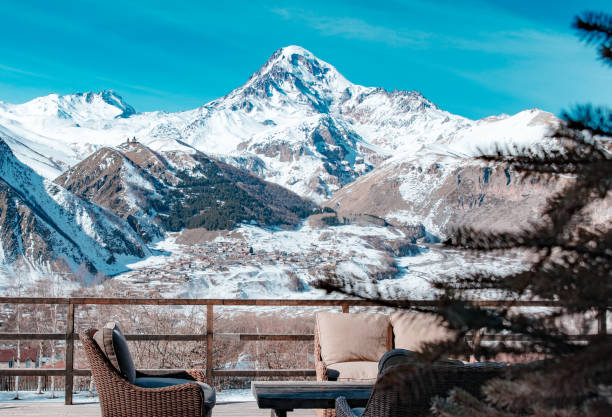 istock View from Balcony in Kazbegi, Georgia 1080629658