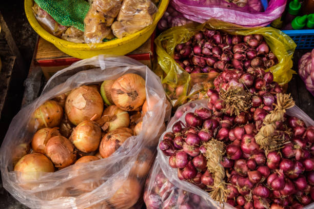 istock Market stall produce 1080634192