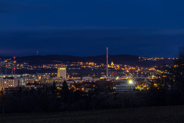 istock City Ceske Budejovice at night 1080639698