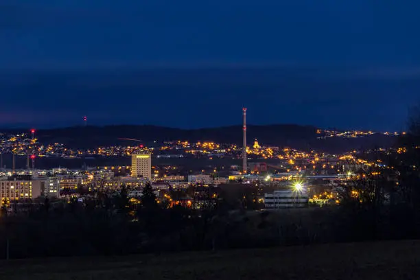 City Ceske Budejovice at night