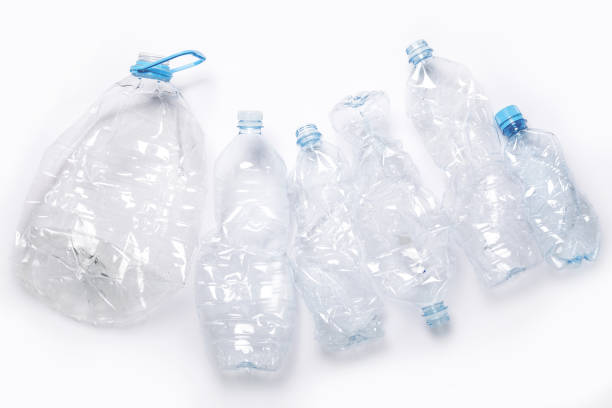 istock Concepts of pollution and recycling. Different used plastic bottles 1080653340