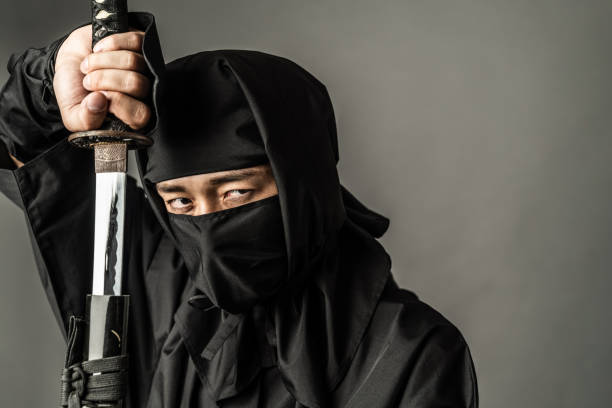 Japanese Ninja concept. Japanese Ninja concept. mie prefecture photos stock pictures, royalty-free photos & images
