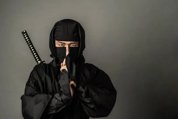 Japanese NINJA concept. Samurai.