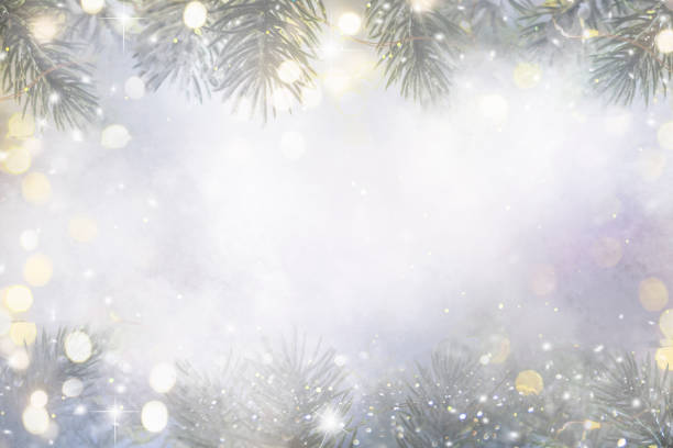 istock Holiday background with christmas tree 1080674666