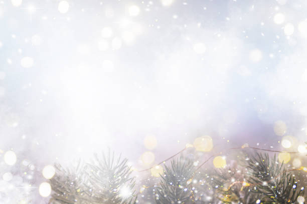 istock Holiday background with christmas tree 1080674828